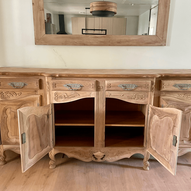 Buffet 4 portes en noyer 
