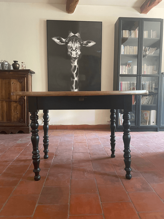 Table ronde en chêne