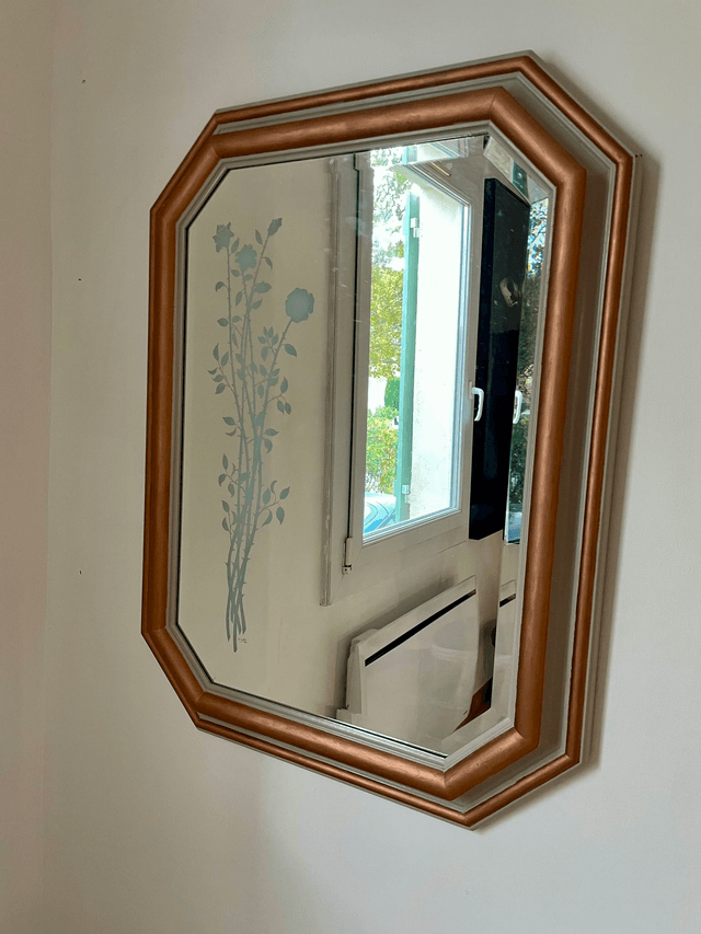 Miroir fleuri