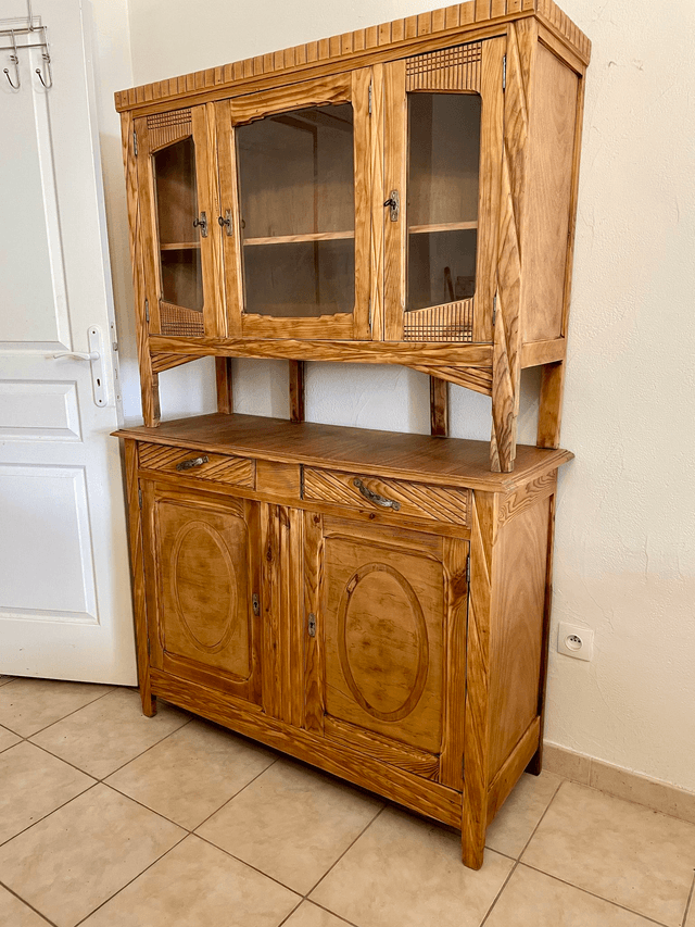 Buffet 2 corps en bois