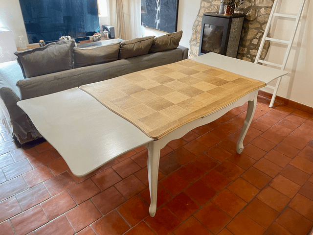 Table en chêne avec rallonge