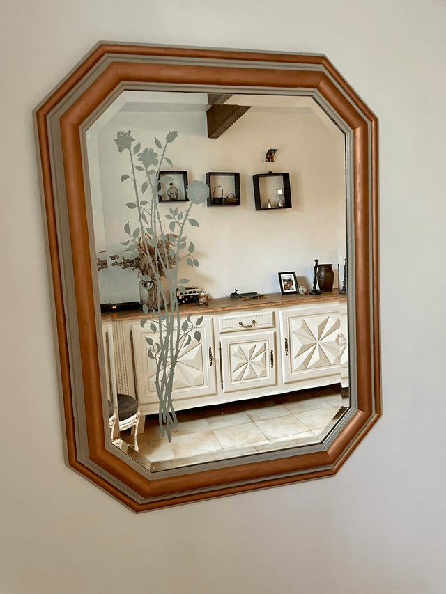 Miroir fleuri