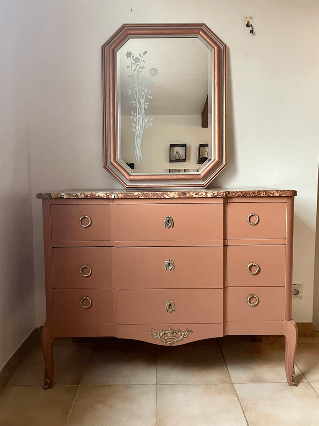 Commode avec plateau marbre