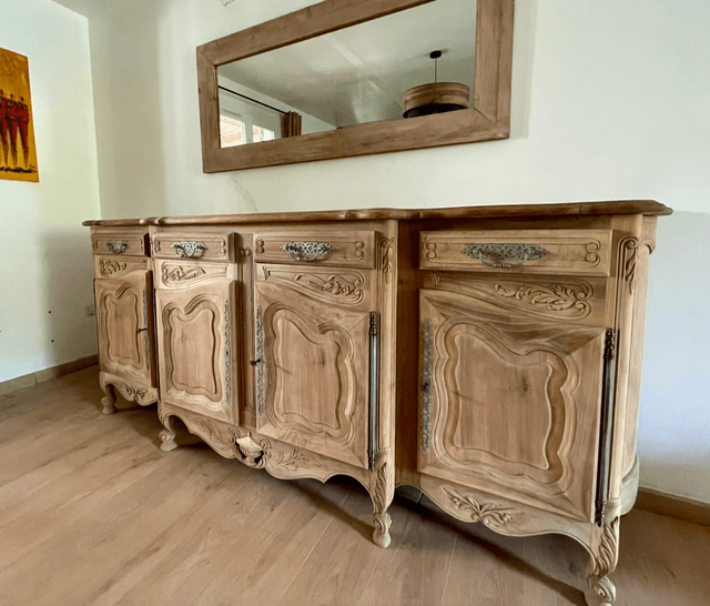 Buffet 4 portes en noyer 