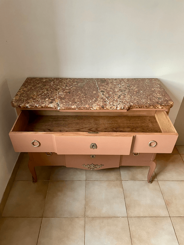 Commode avec plateau marbre