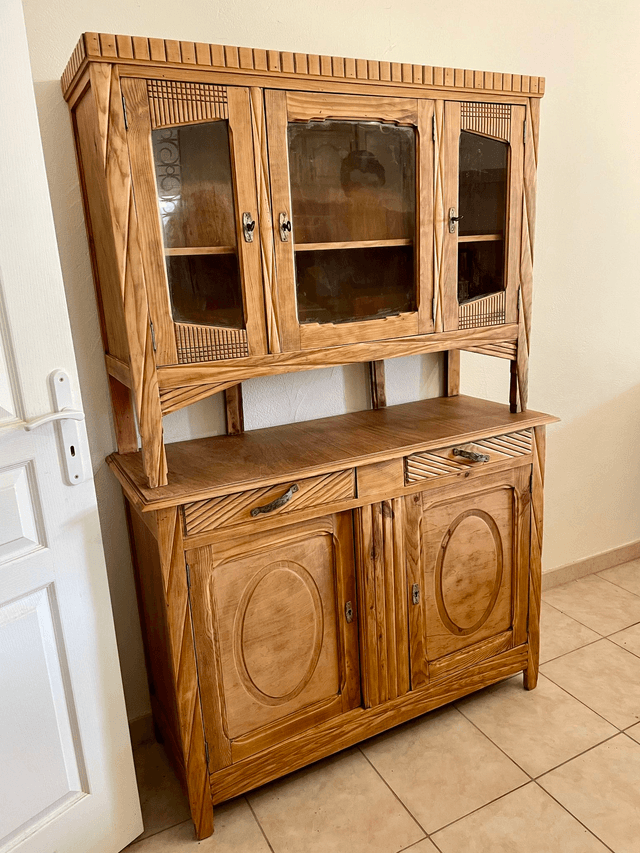 Buffet 2 corps en bois