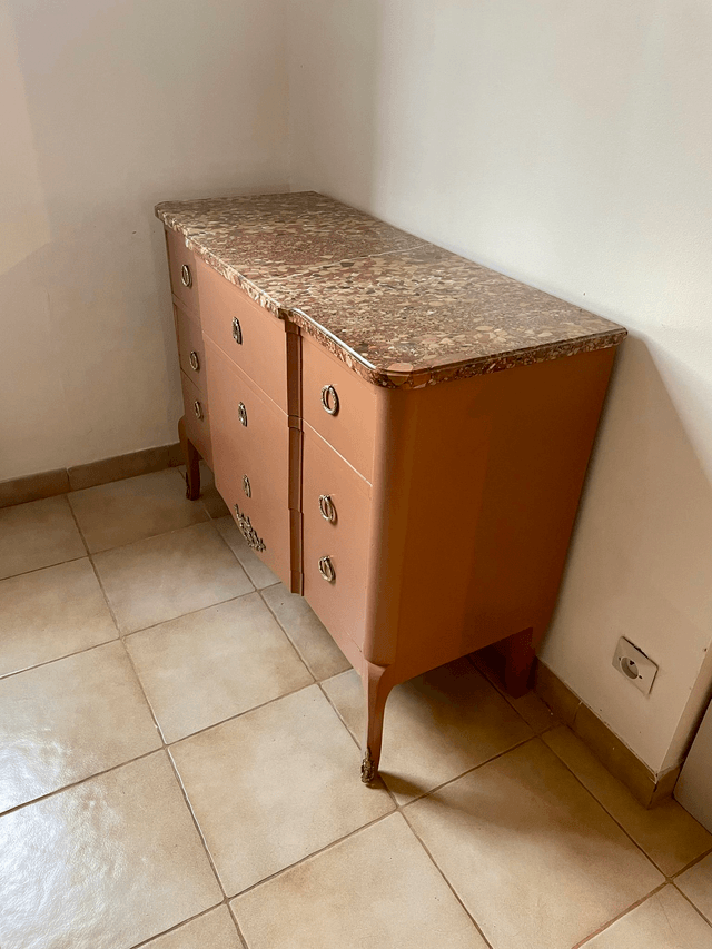 Commode avec plateau marbre