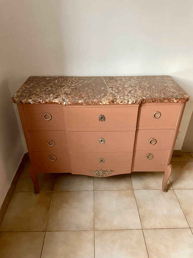 Commode avec plateau marbre