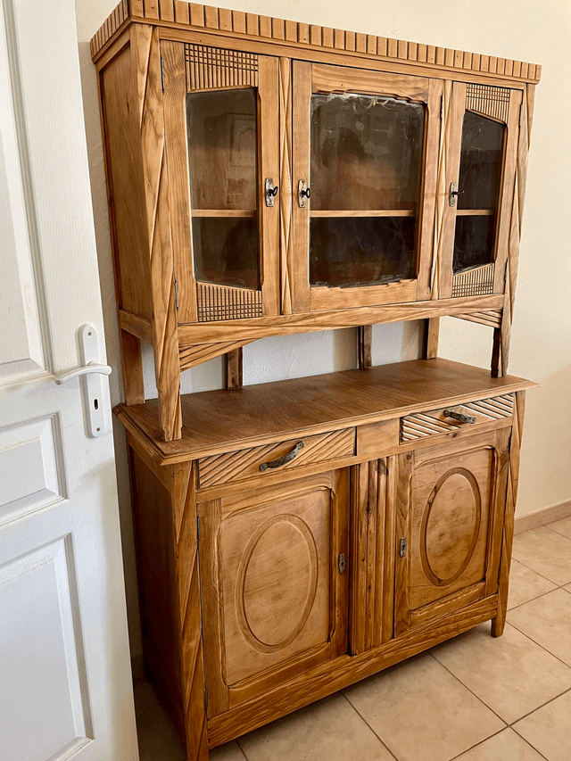 Buffet 2 corps en bois
