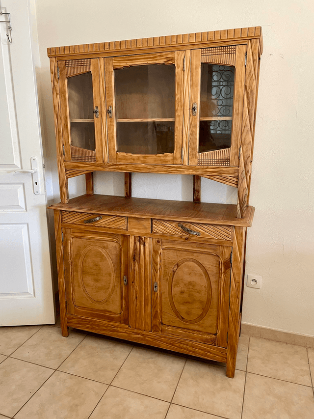 Buffet 2 corps en bois