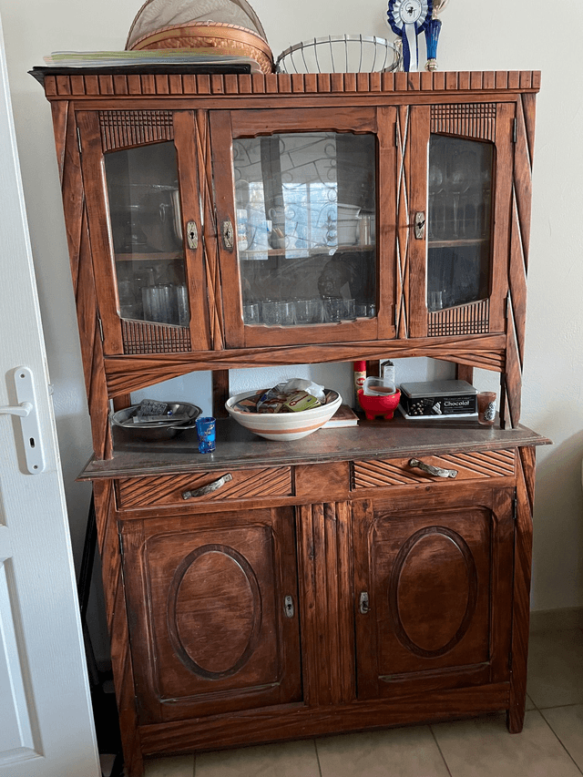Buffet 2 corps en bois
