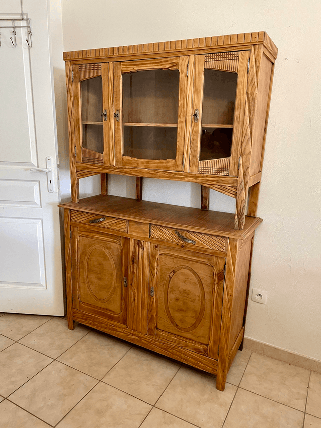 Buffet 2 corps en bois