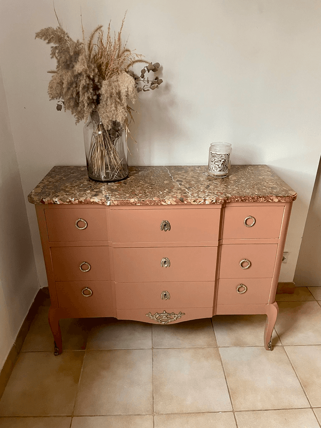 Commode avec plateau marbre